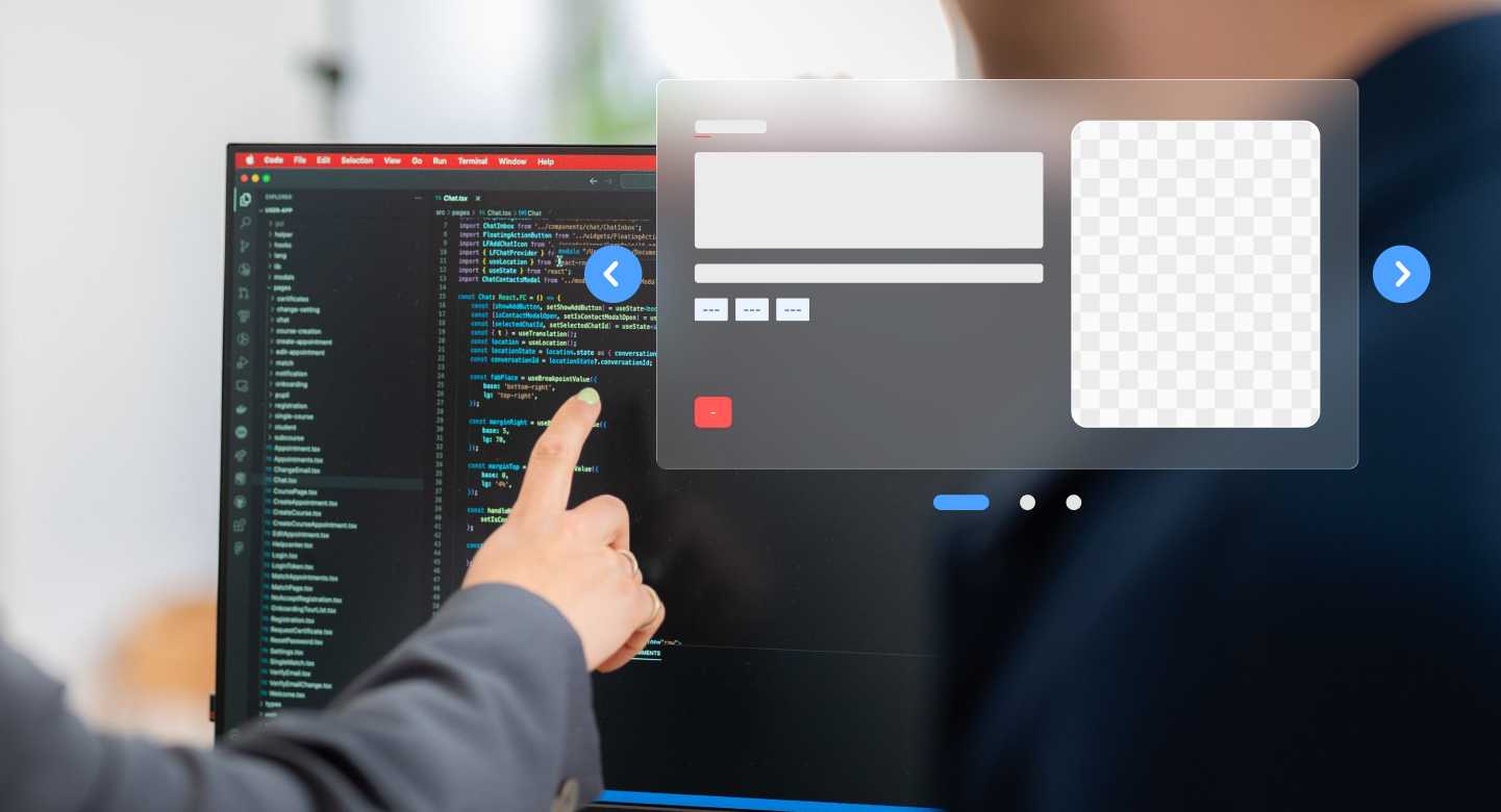 Beispielhafte Darstellung eines Web Karussells