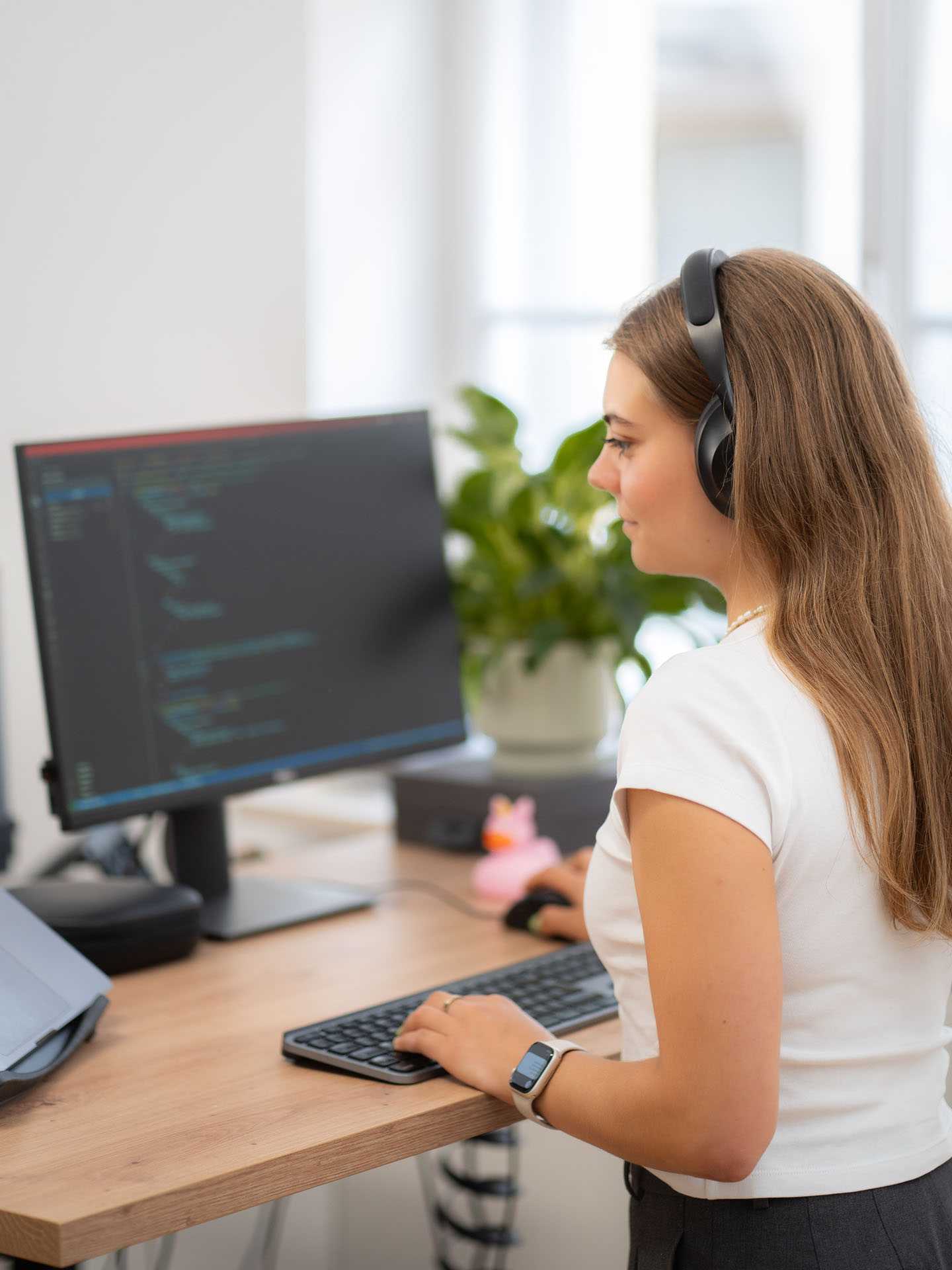 Employee working